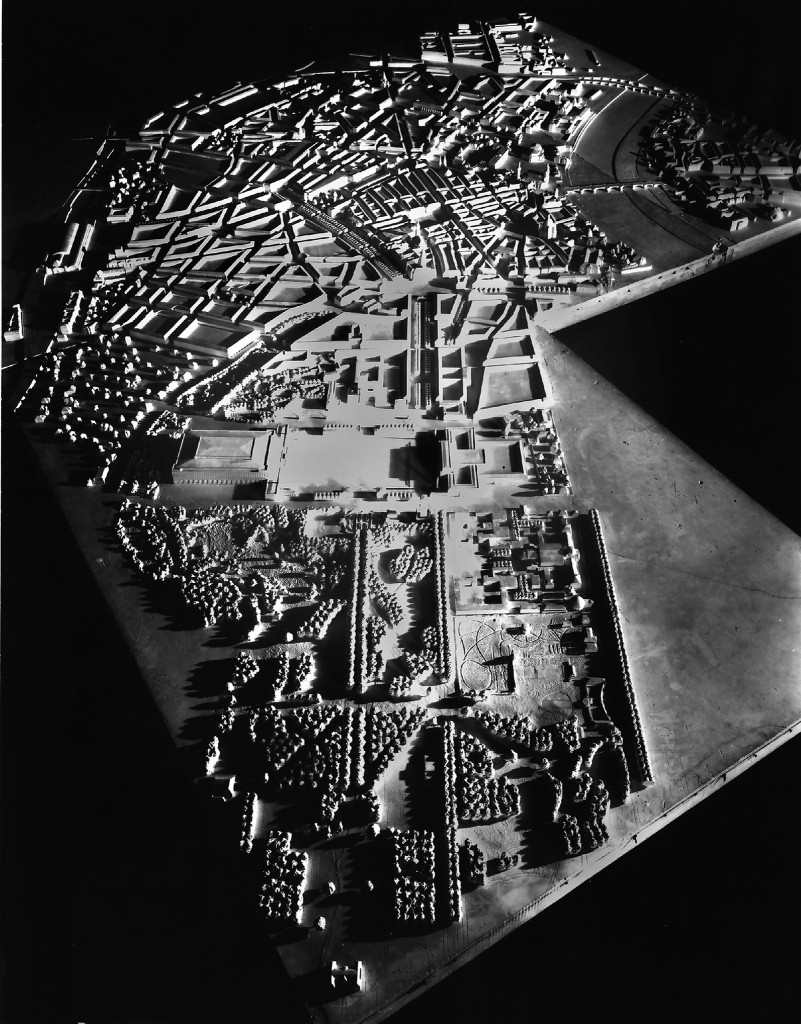 Modell zur Neugestaltung Dresdens, Entwurf: Stadtbaurat Paul Wolf, 1938