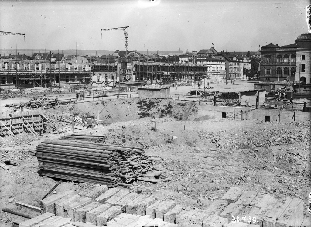 Bauarbeiten am Gebäude der »Deutschen Arbeitsfront«, 20. Juli 1939