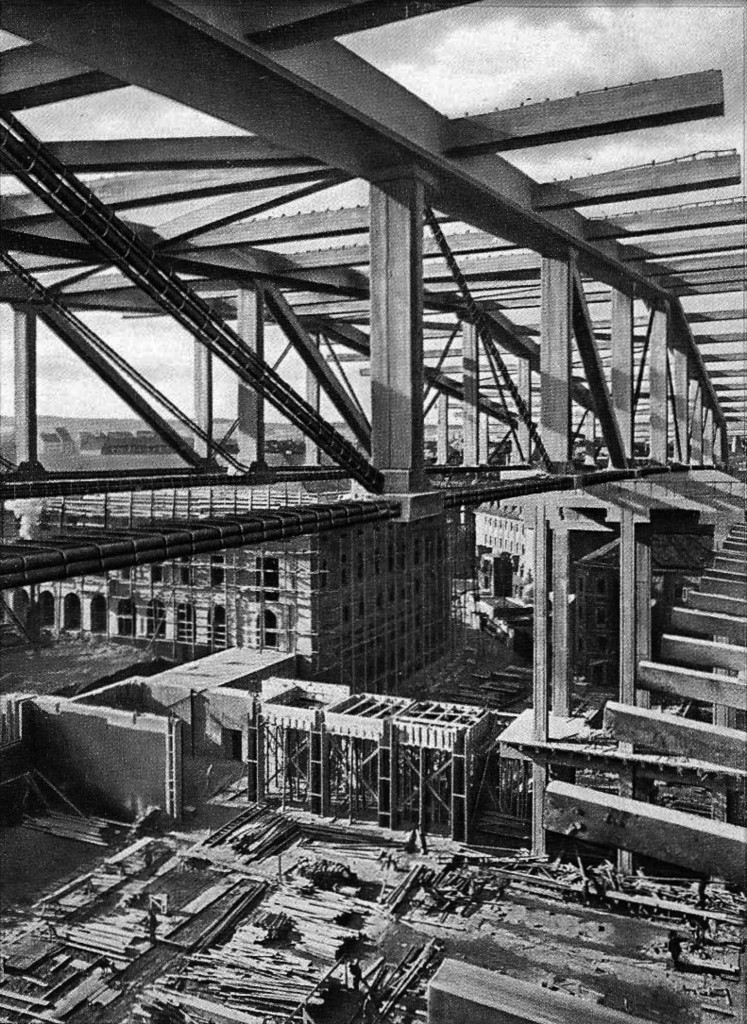 »Halle der Volksgemeinschaft Weimar. EIN DYCKERHOFF &amp; WIDMANN-BAU« Ansichtskarte