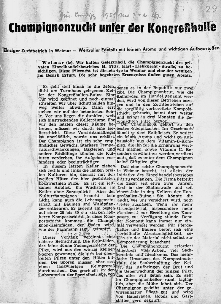 Thüringische Landeszeitung, 7. November 1959