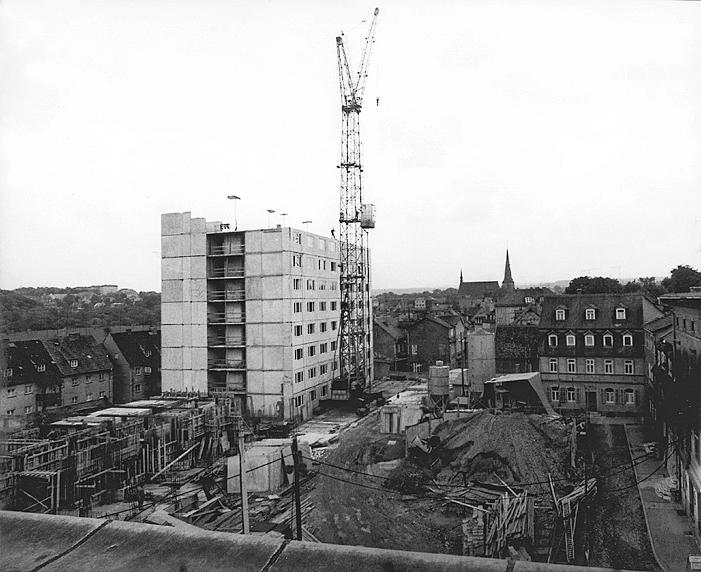 Bau des Internats am Jakobsplan, 1971